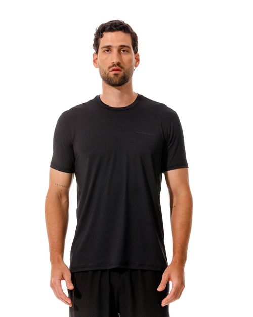 Camiseta Con Corte Láser,  Color Negro  Para Hombre