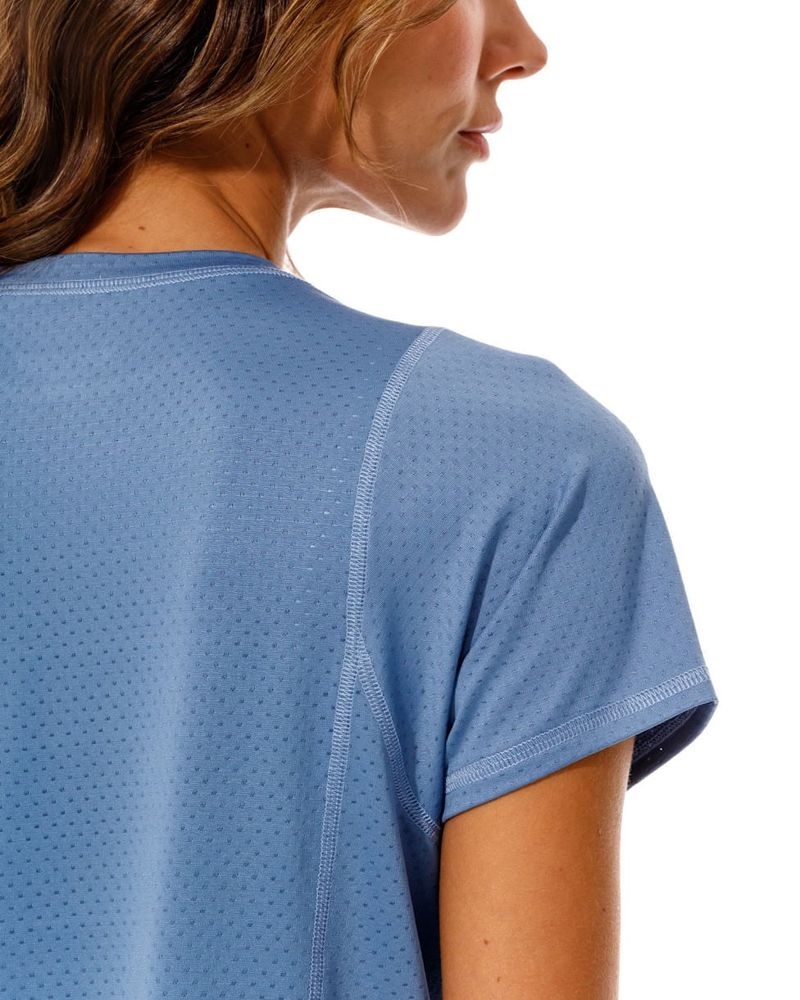Camiseta-Deportiva-En-Malla--Color-Azul-Para-Mujer--