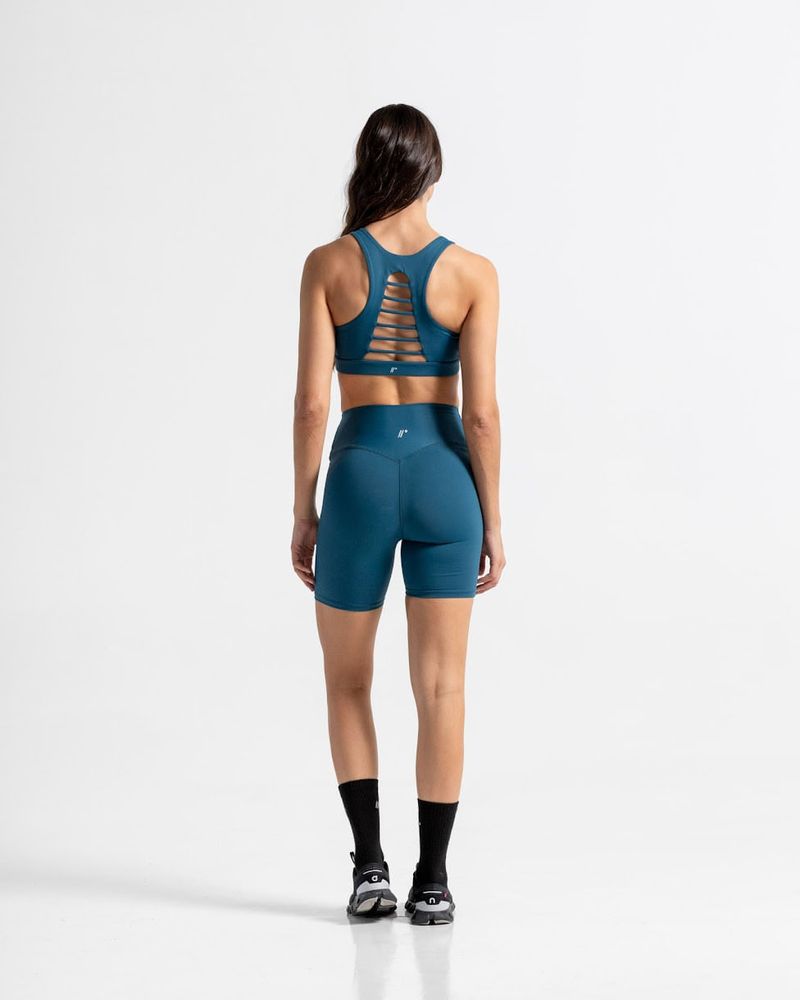 Top-Esencial-Sesgos--Color-Petroleo-Para-Mujer--