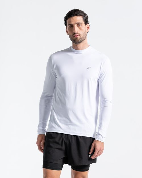 Camibuzo Protección Uv,  Color Blanco Para Hombre