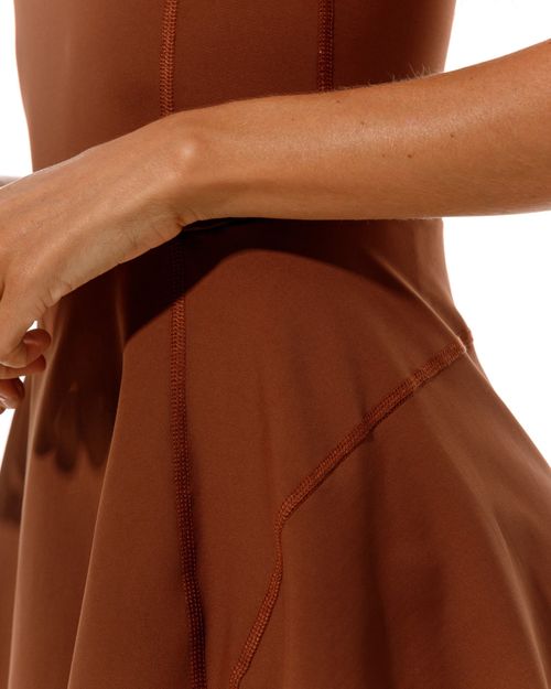 Vestido Deportivo,  Color Chocolate  Para Mujer