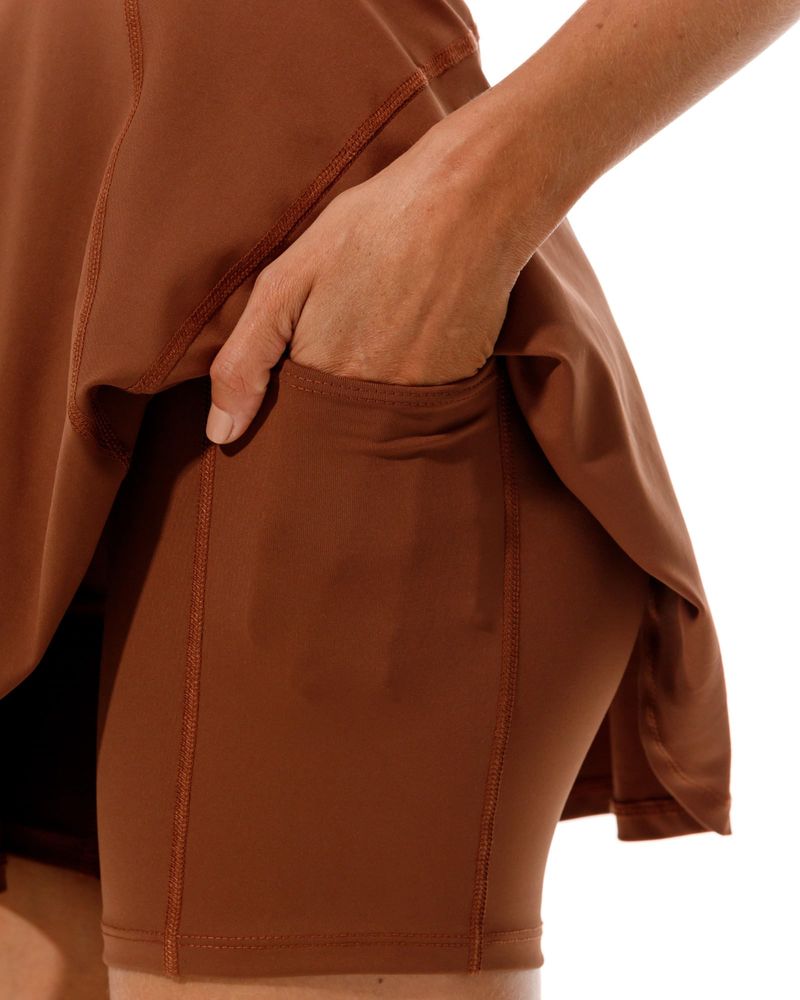 Vestido Deportivo,  Color Chocolate  Para Mujer