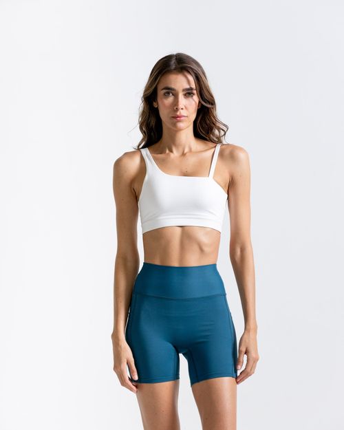 Top Impulso Deportivo Soporte Medio, Color Blanco Para Mujer
