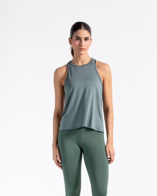 Esqueleto Con Bloques En Malla,  Color Verde Laurel Para Mujer