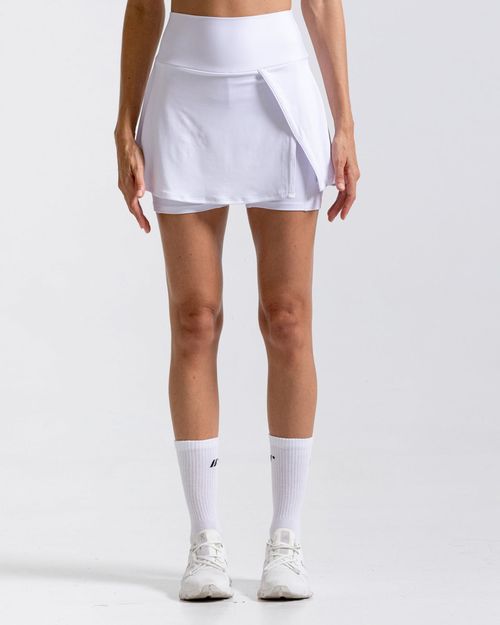 Falda Deportiva,  Color Blanco Para Mujer