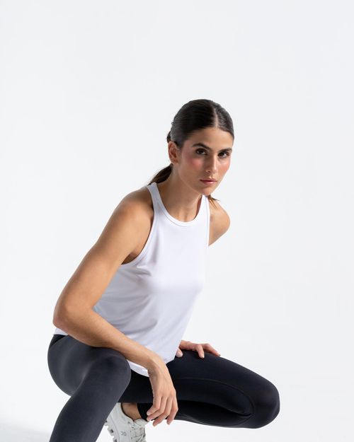 Esqueleto Equilibrio Con Panel En Malla, Color Blanco Para Mujer