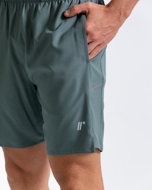 Pantaloneta Deportiva,  Color Verde  Para Hombre
