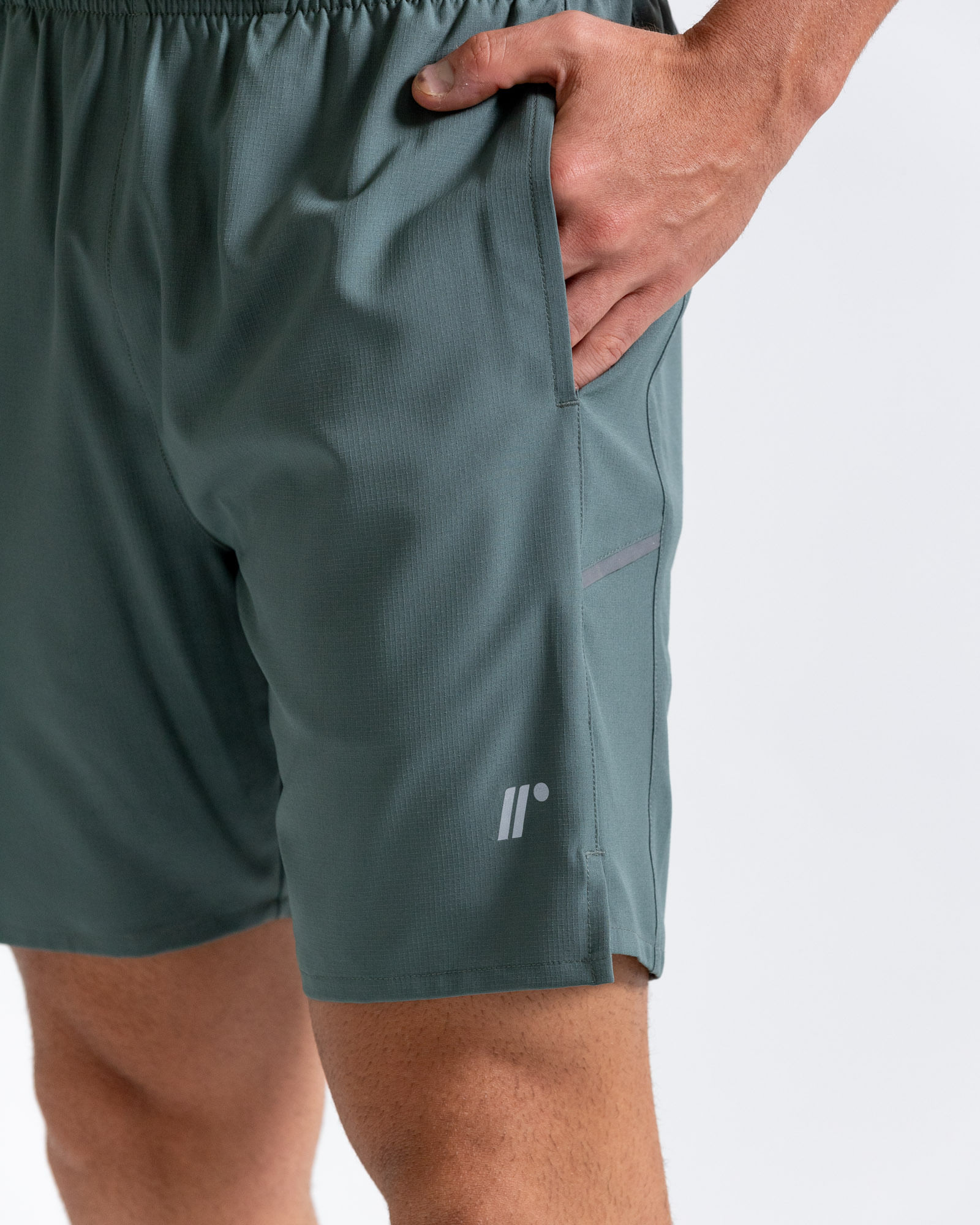 Pantaloneta Deportiva,  Color Verde  Para Hombre