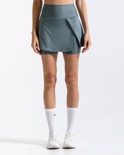 Falda Deportiva,  Color Verde Laurel Para Mujer