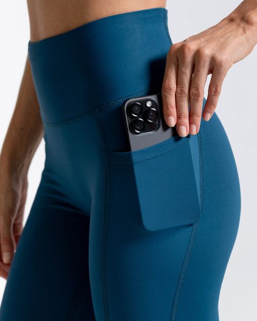 Licra Larga Powernet,  Color Petroleo Para Mujer