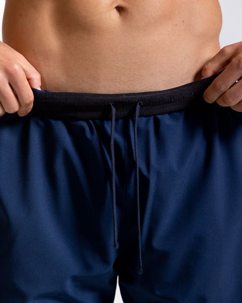 Pantaloneta Deportiva,  Color Azul Oscuro  Para Hombre