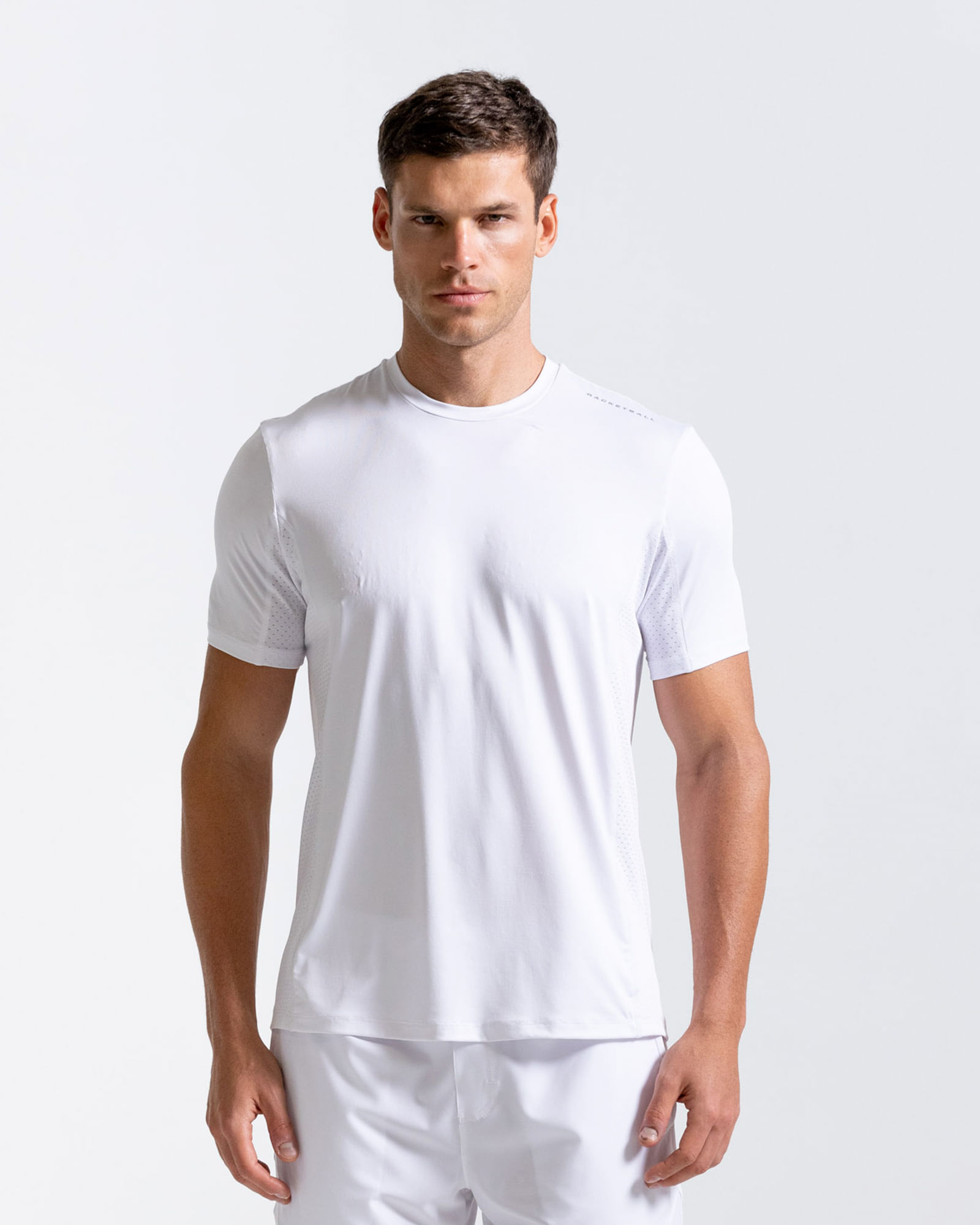 Camiseta Manga Corta,  Color Blanco Para Hombre