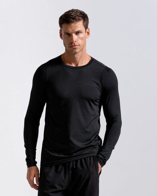 Camibuzo Espalda En Malla,  Color Negro  Para Hombre