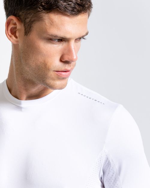 Camiseta Manga Corta,  Color Blanco Para Hombre