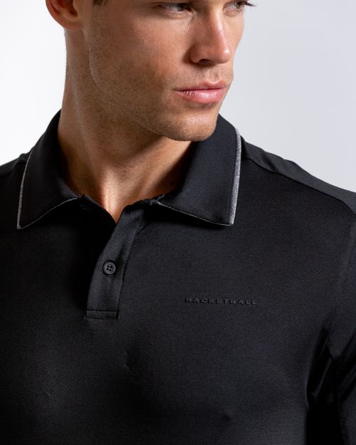 Camiseta Polo,  Color Negro  Para Hombre