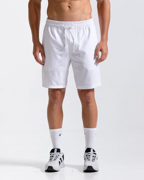 Pantaloneta Deportiva,  Color Blanco Para Hombre