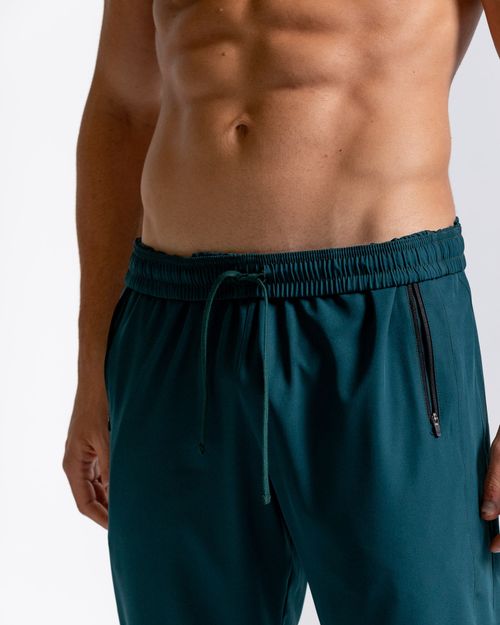 Pantalón Deportivo,  Color Verde Tormenta Para Hombre