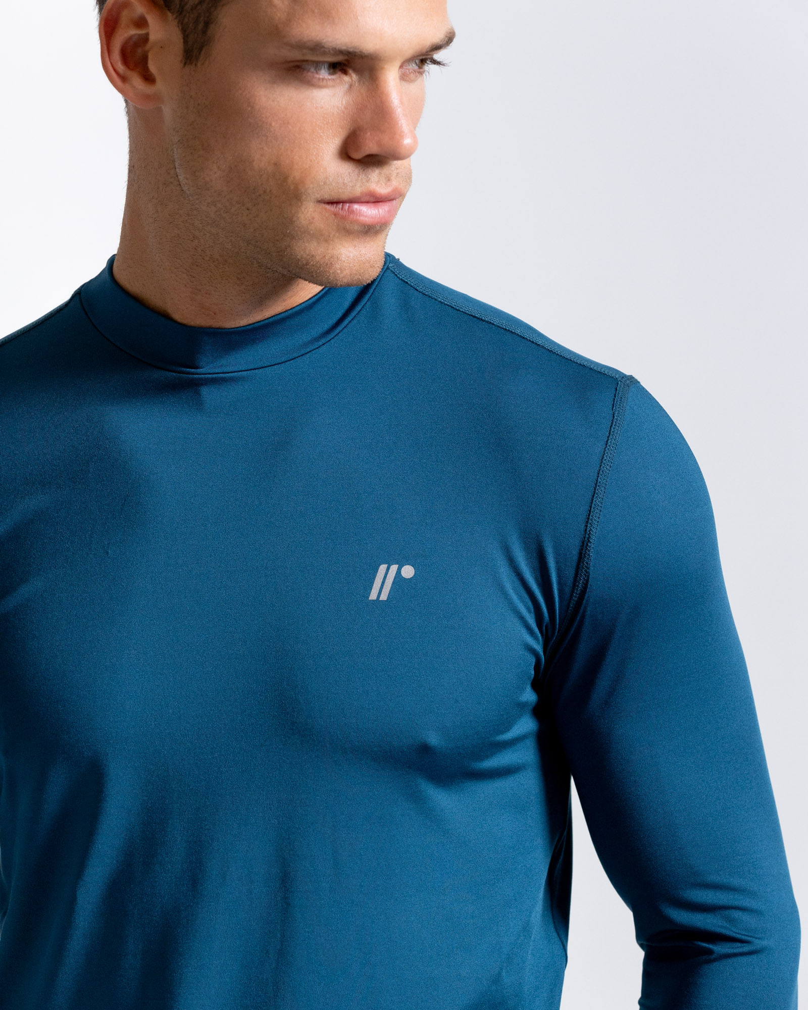 Camibuzo Protección Uv,  Color Petroleo Para Hombre