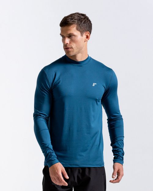 Camibuzo Protección Uv,  Color Petroleo Para Hombre