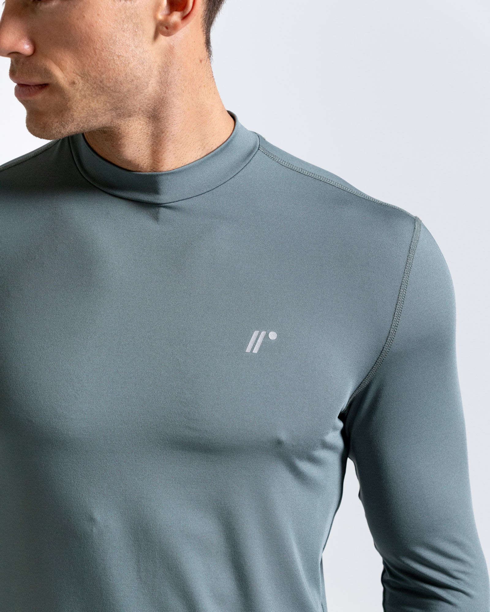 Camibuzo Protección Uv,  Color Verde  Para Hombre