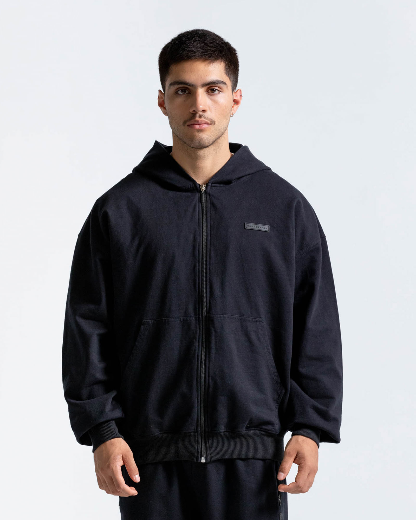 Chaqueta Oversize,  Color Negro  Para Hombre