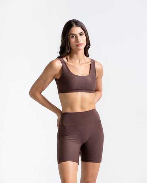 Top Deportivo,  Color Cafe Para Mujer