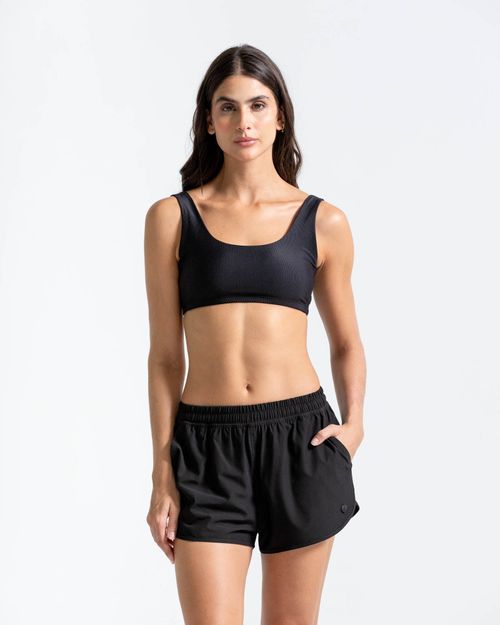 Top Deportivo,  Color Negro  Para Mujer