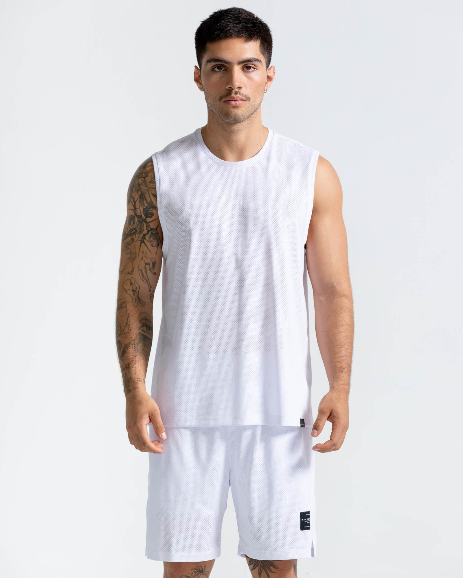 Esqueleto En Malla,  Color Blanco Para Hombre