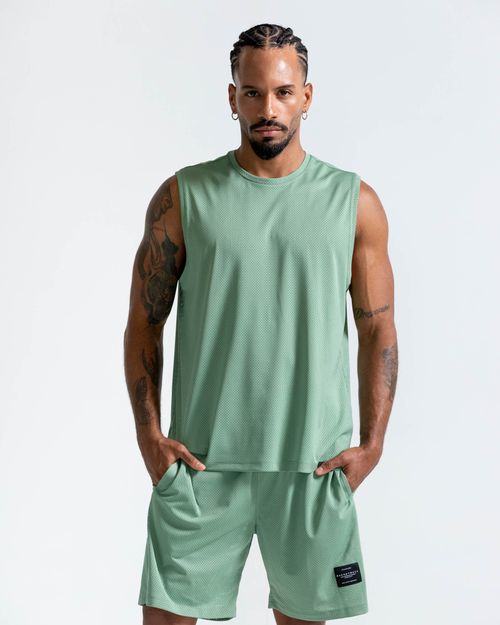 Esqueleto En Malla,  Color Verde  Para Hombre