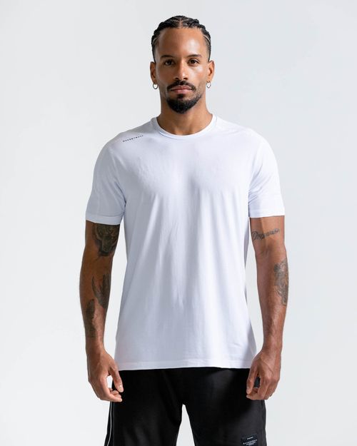 Camiseta Manga Corta Con Estampado,  Color Blanco Para Hombre