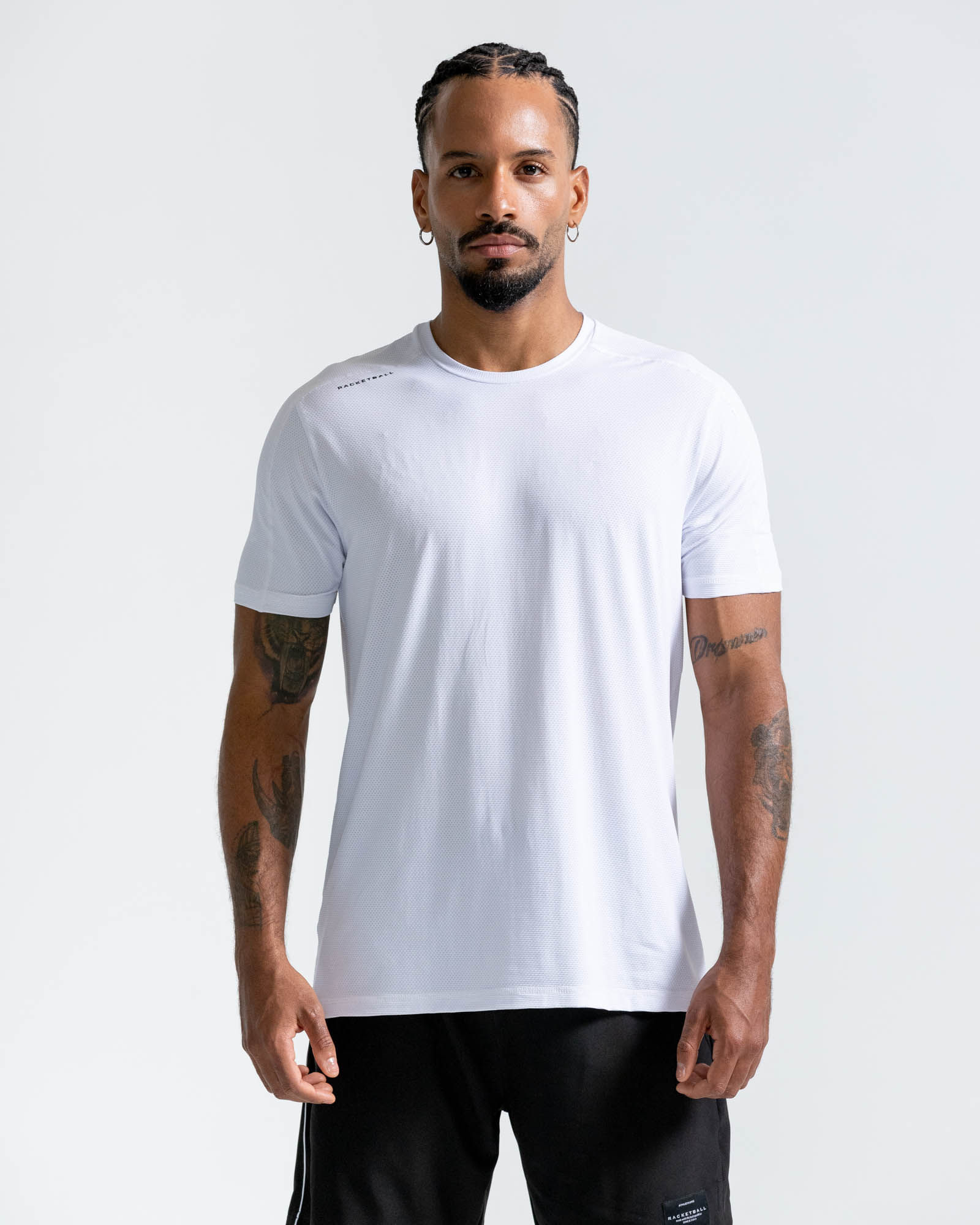 Camiseta Manga Corta Con Estampado,  Color Blanco Para Hombre