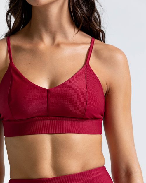 Top Deportivo,  Color Rojo Para Mujer