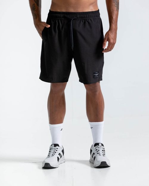 Pantaloneta Con Vivos En Contraste,  Color Negro  Para Hombre