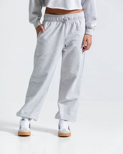 Jogger Tiro Alto,  Color Jaspe  Para Mujer