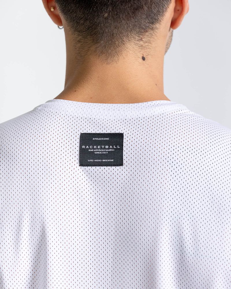 Esqueleto En Malla,  Color Blanco Para Hombre