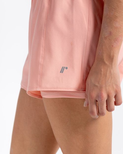 Pantaloneta Running Deportiva, Color Coral Para Mujer