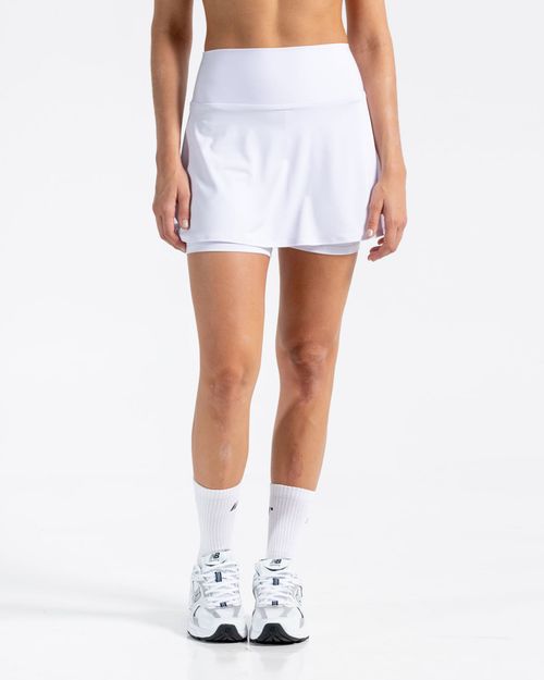 Falda Deportiva, Color Blanco Para Mujer