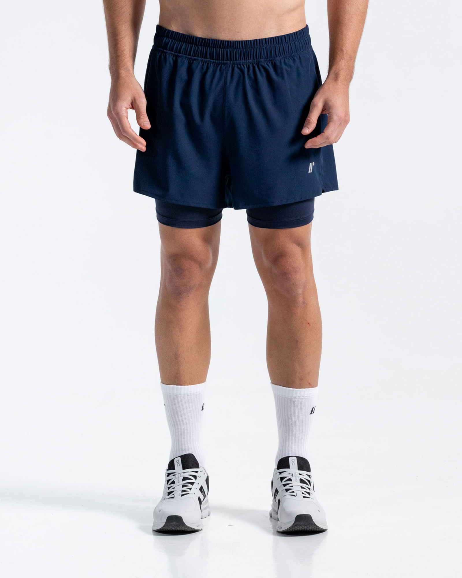 Pantaloneta Running, Color Azul Oscuro Para Hombre