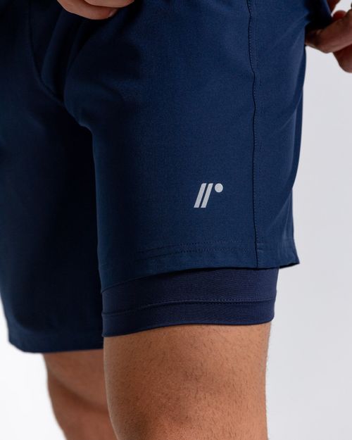 Pantaloneta Deportiva, Color Azul Oscuro Para Hombre