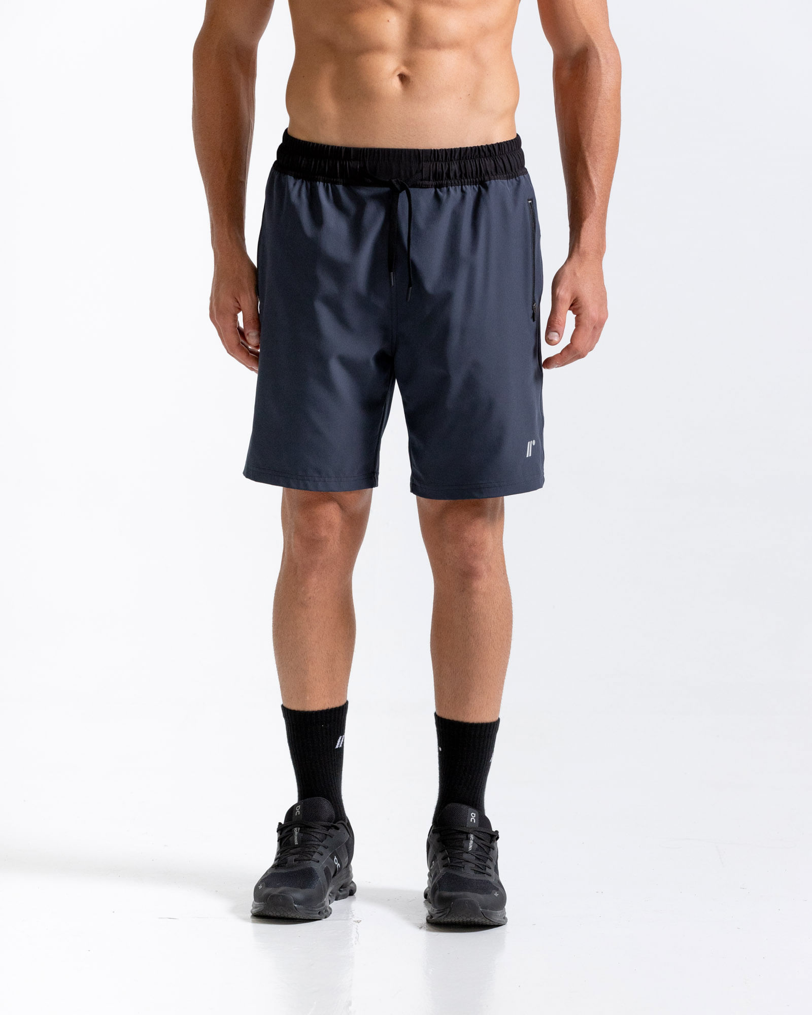 Pantaloneta Deportiva, Color Gris Oscuro Para Hombre
