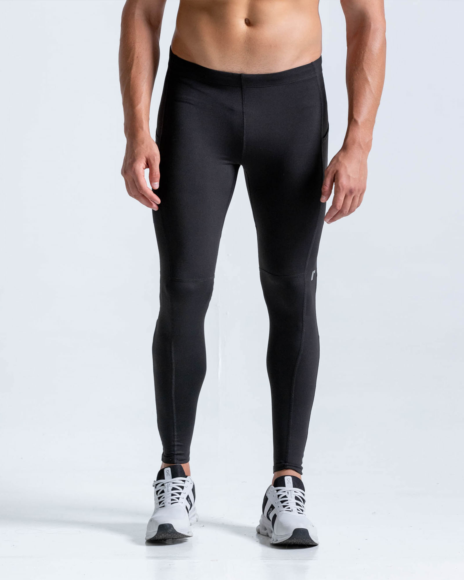 Licra Deportiva Exterior,  Color Negro  Para Hombre