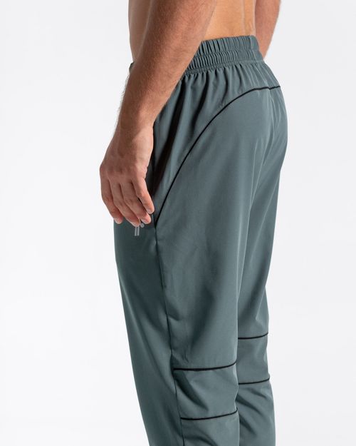 Pantalón Deportivo, Color Verde/Negro Para Hombre