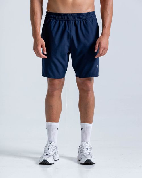 Pantaloneta Elite Deportiva 21 Cm,  Color Azul Oscuro  Para Hombre