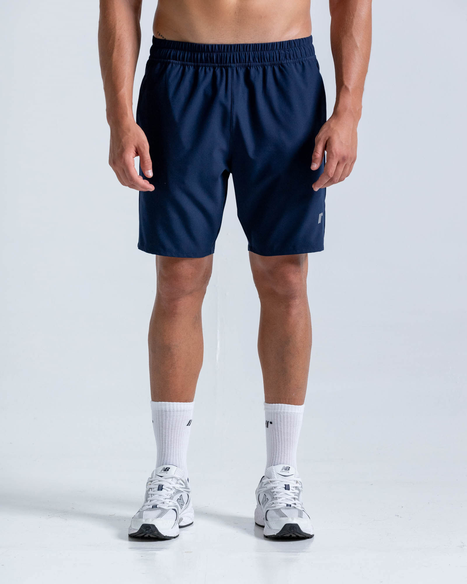 Pantaloneta Elite Deportiva 21 Cm,  Color Azul Oscuro  Para Hombre