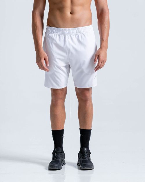 Pantaloneta Elite Deportiva 21 Cm,  Color Blanco Para Hombre