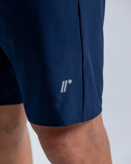 Pantaloneta Elite Deportiva 21 Cm,  Color Azul Oscuro  Para Hombre