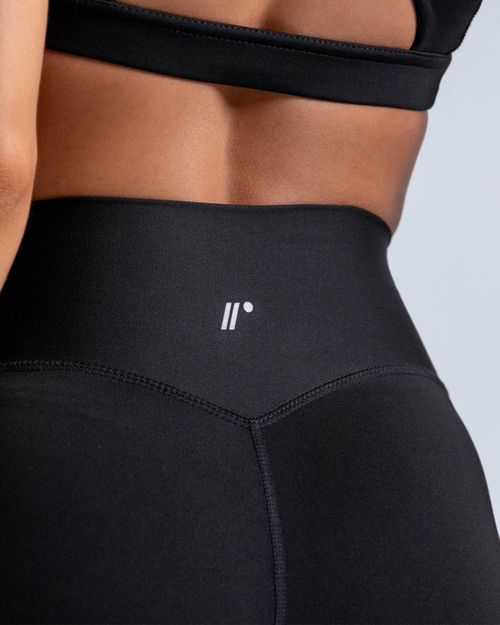 Short Corto Vital Deportivo 9 Cm,  Color Negro  Para Mujer