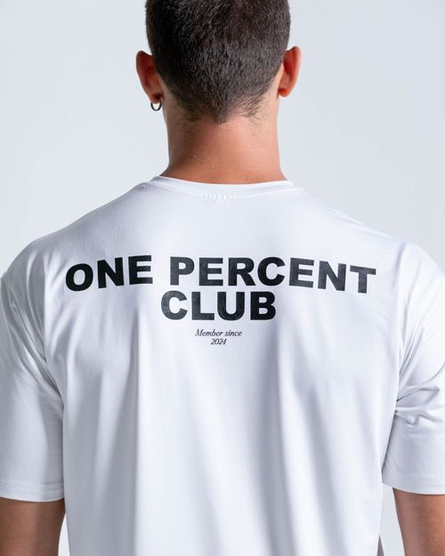 Camiseta Oversize Con Espalda Estampada,  Color Blanco Para Hombre