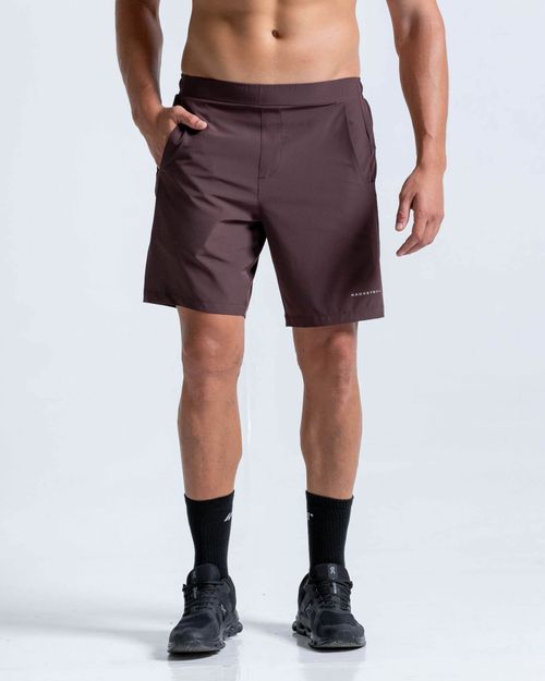 Pantaloneta Con Bolsillos Funcionales,  Color Cafe Para Hombre