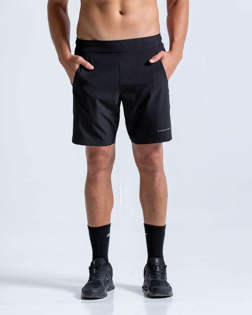 Pantaloneta Con Bolsillos Funcionales,  Color Negro  Para Hombre
